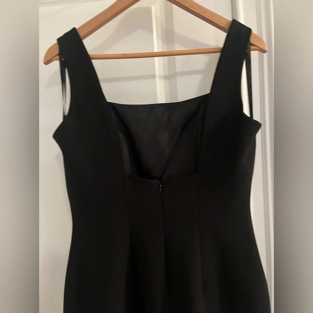 Andrea Polizzi for Rex Lester petite Sz. 12 square neckline dress black - Picture 6 of 9